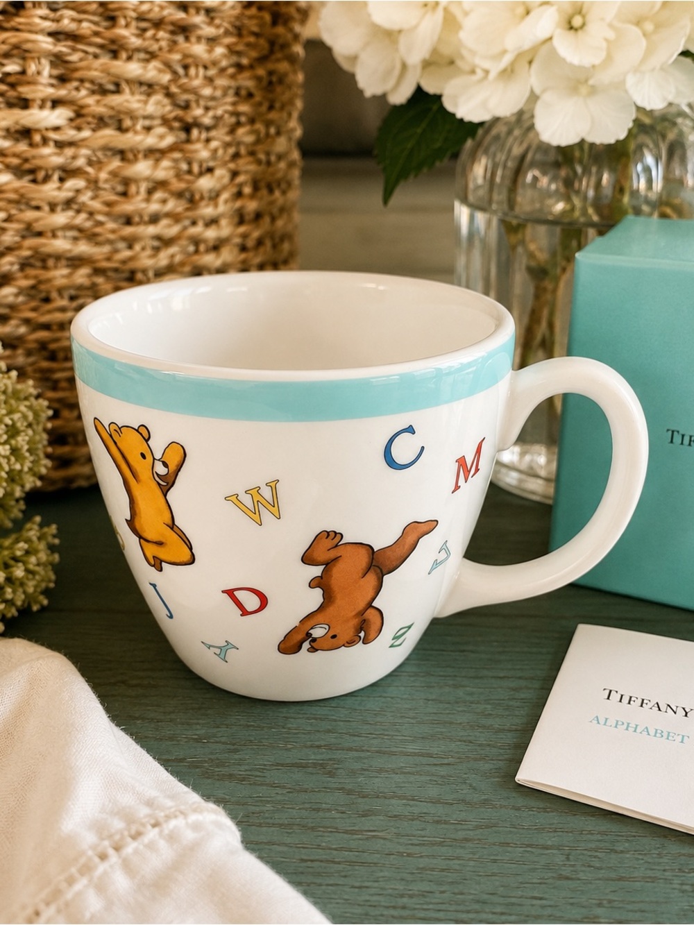 Tiffany & Co. Alphabet Bears Mug Made in Japan Vintage Child’s Cup